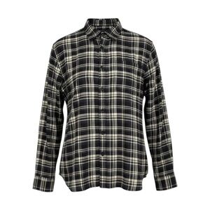 ⚡ John Varvatos USA Men’s L Sheer‎ Plaid Shirt  Button-Up 🎸 Long Sleeve